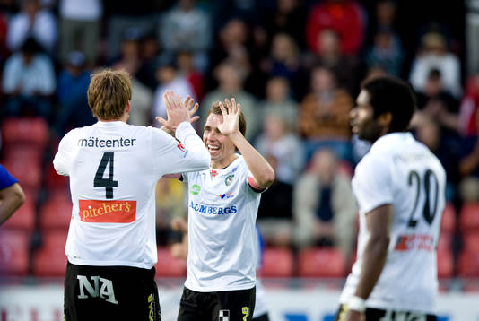 Magnus Wikström, och Fredrik Nordback,Örebro, jubel