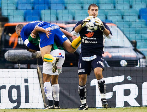 Dime Jankulovski, målvakt, GAIS. Jörgen Wålemark,