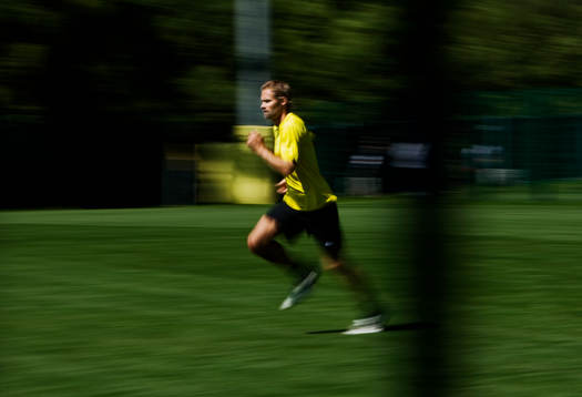 Olof Mellberg joggar