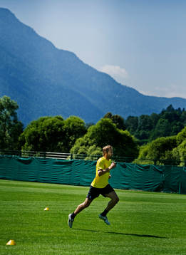 Olof Mellberg joggar