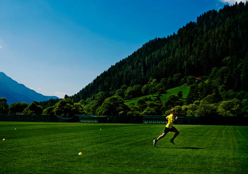 Olof Mellberg joggar