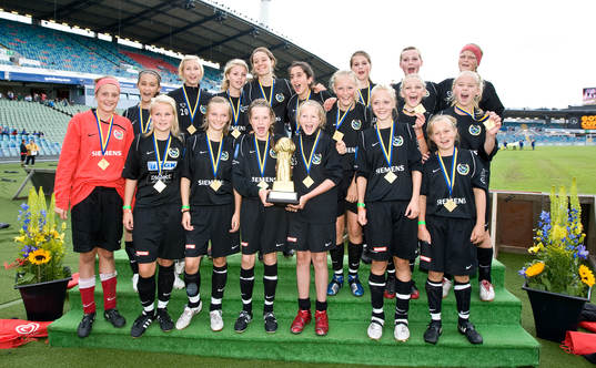 Finaler, segrare, pokal, lagbild