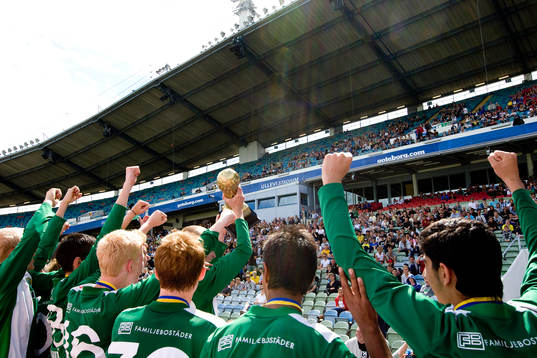 B15, InterClubes (Brasilien)- Hammarby 1 (Sverige). Jubel,