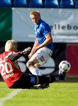 Fredrik Jensen och Magnus Bahne, målvakt