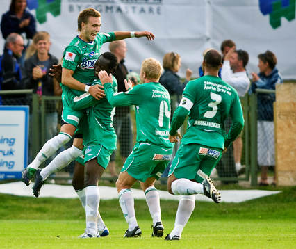 Richard Jansson, Ljungskile, gör 2-1 till Ljungskile på