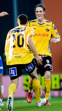Lars Nilsson, Elfsborg, gör 2-0. Jubel