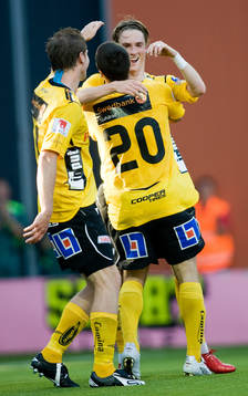 Lars Nilsson, Elfsborg, gör 2-0. Jubel