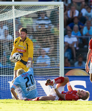 Petter Wastå, målvakt, Ola Toivonen och Mikael Eklund,