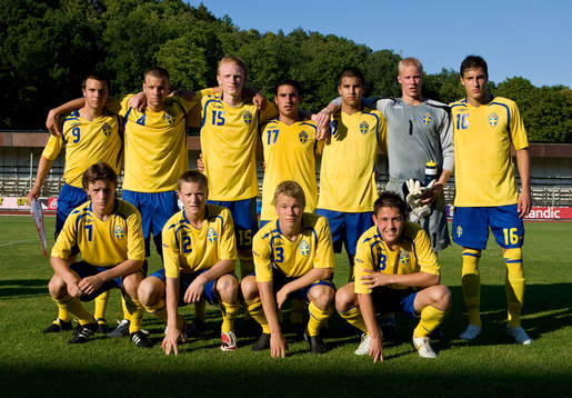Bakre fr vänster: Hampus Bohman, Elliot Lindberg, Niklas