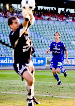 Dime Jankulovski, målvakt, GAIS, räddar, Linus Hallenius,