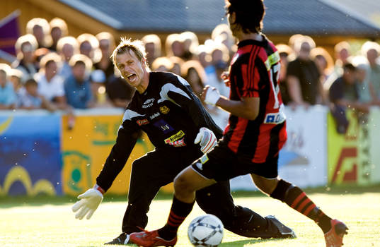 Mattias Asper, målvakt och Sinan Ayranci