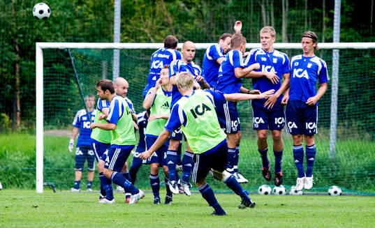 Göteborg tränar försvar mot frisparkar