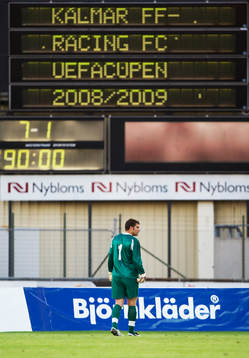 Petter Wastå,, målvakt, fick en lugn match