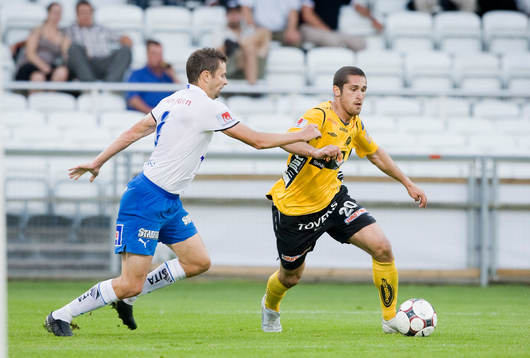 Kristoffer Arvhage, IFK Norrköping, och Emir Bajrami,