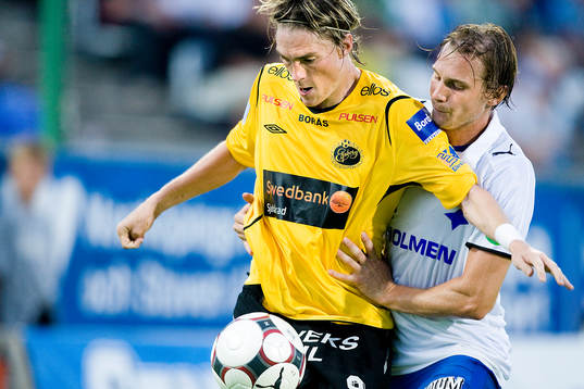Lars Nilsson, Elfsborg, och Richard Spong, IFK Norrköping