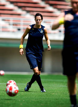 Lotta Schelin i träning
