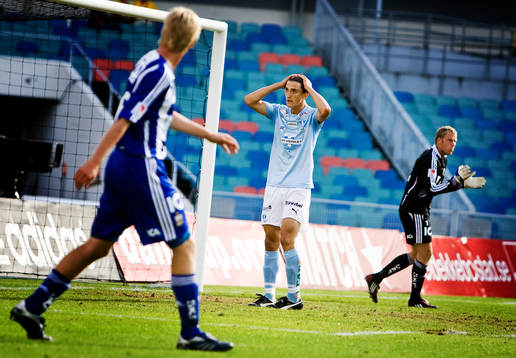 Agon Mehmeti, Malmö, Kim Christensen, målvakt, Göteborg