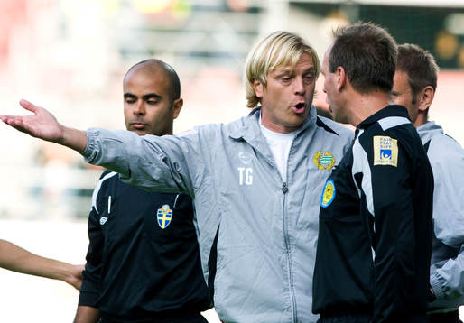 Tony Gustavsson, tränare, Hammarby och Håkam Jonasson,