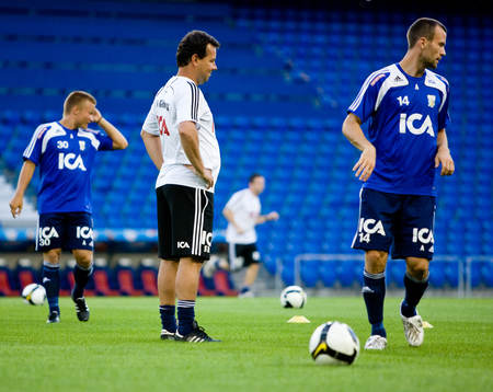 Stefan Rehn, tränare och Hjalmar Jonsson