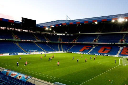 St. Jacob Park, Basel, arena, stadion. IFK träning
