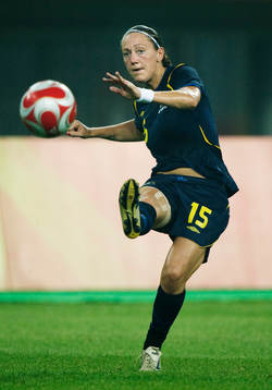 OS 2008, fotboll, dam, Kina - Sverige