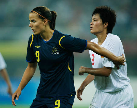 Jessica Landström, Sverige, och Jie Li, Kina