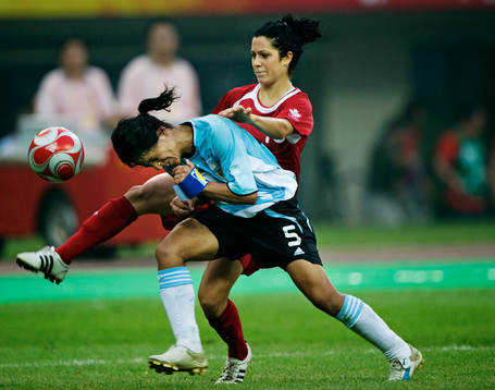 Marisa Gerez, Argentina, och Jonelle Filigno, Kanada, i