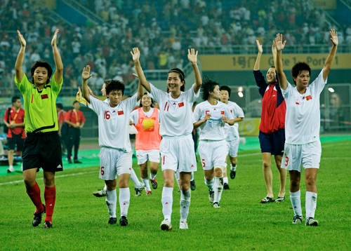 OS 2008, fotboll, dam, Kina - Sverige