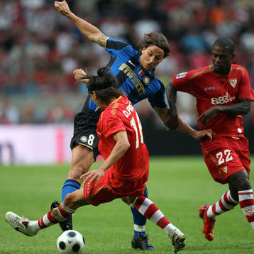 Fotboll, Amsterdam Tournament, Inter - Sevilla