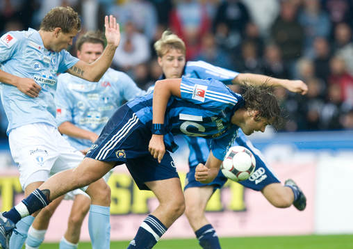 Djurgårdens anfallsstjärnor Mikael Dahlberg och Johan
