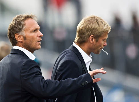 Paul Lindholm, assisterande tränare och Siggi Jonsson,
