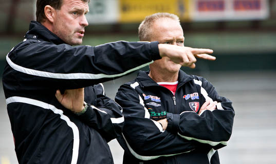 Mikael Lundgren, assisterande tränare och Lars-Olof
