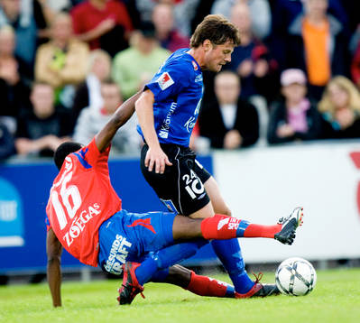 René Makondele och Sebastian Johansson