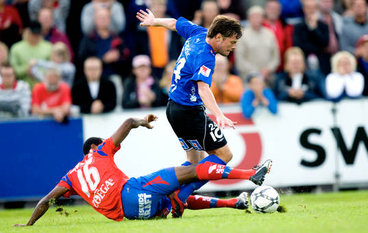 René Makondele och Sebastian Johansson
