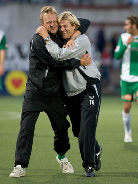 Tony Gustavsson, Tränare Hammarby (jubel)