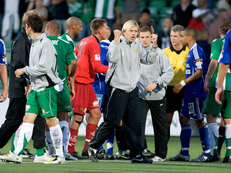 Tony Gustavsson, Tränare Hammarby (jubel)