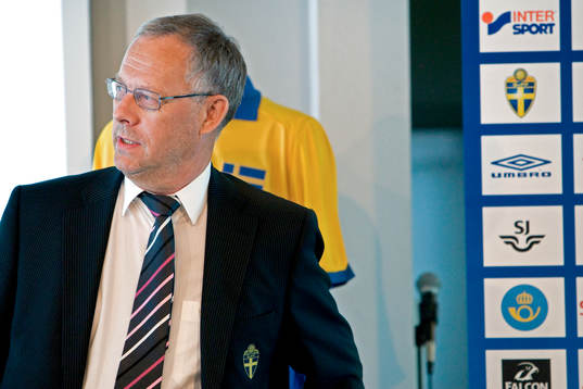 Fotboll, Presskonferens Svenska fotbollsförbundet, Lars