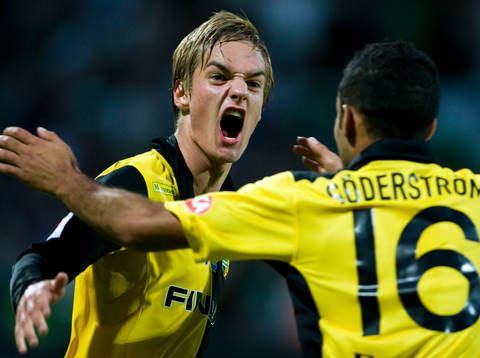 Johan Mårtensson, GAIS, jubel