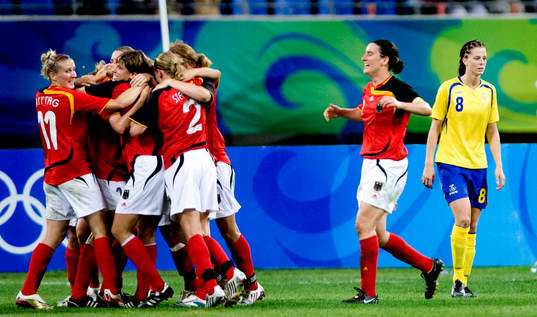 Tyskland jubel, Lotta Schelin, Sverige, depp