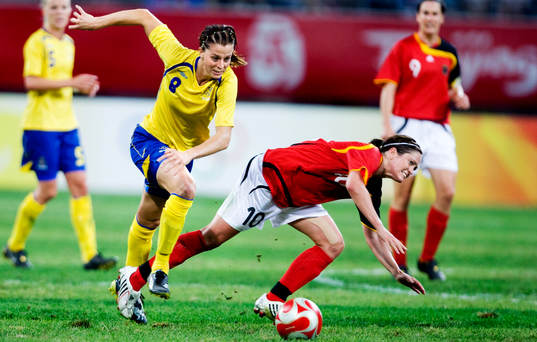 Lotta Schelin, Sverige, Renate Lingor, Tyskland