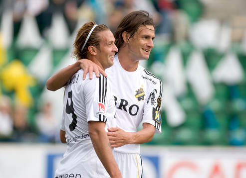 Jorge Anchén, AIK gör 1-1 (jubel)