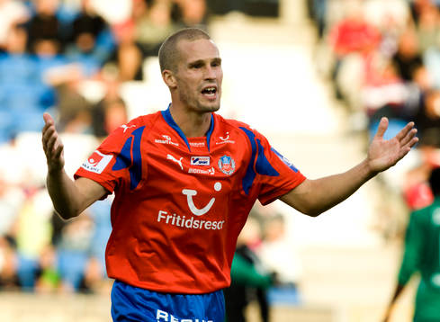 Christoffer Andersson, Helsingborg, protesterar