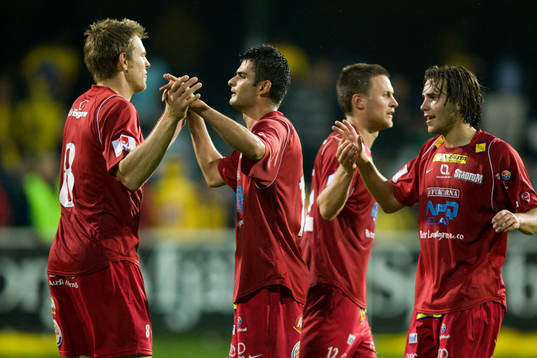 Jubel, LB, bl.a Anders Ekelund och Daniel Svensson