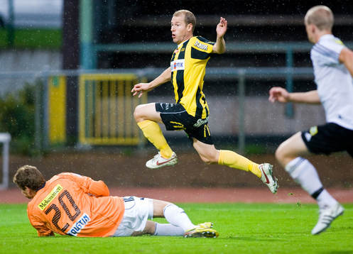 Jonas Henriksson, Häcken, kvitterar till 1-1