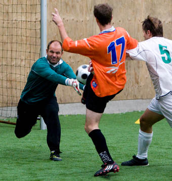 Patrik Carnbäck, målvakt i ett av finallagen