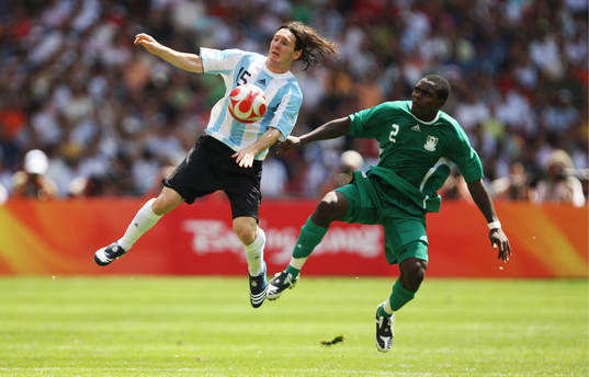 Lionel Messi och Chibuzor Okonkwo