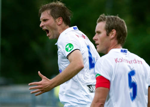 Djordje Mrdjanin,  och Mikael Roth, Norrköping, jubel