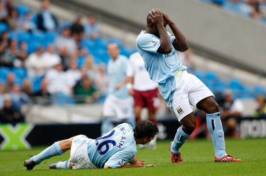 Fotboll, Premier League, engelsk, Manchester City - West