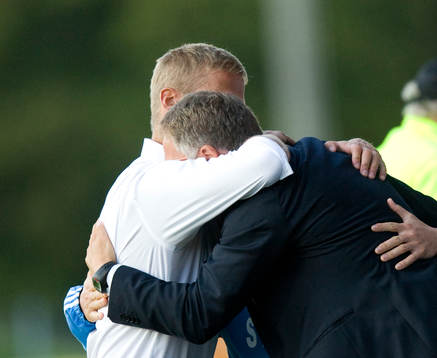 Siggi Jonsson, tränare, Djurgården, jubel, Paul Lindström