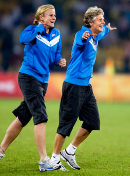 Pia Sundhage, Förbundskapten, USA, jubel